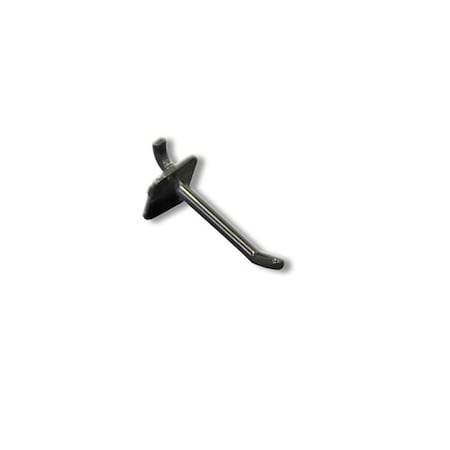 Azar Displays 2" Plastic Hook: 0.287" Dia., PK50 800002-B